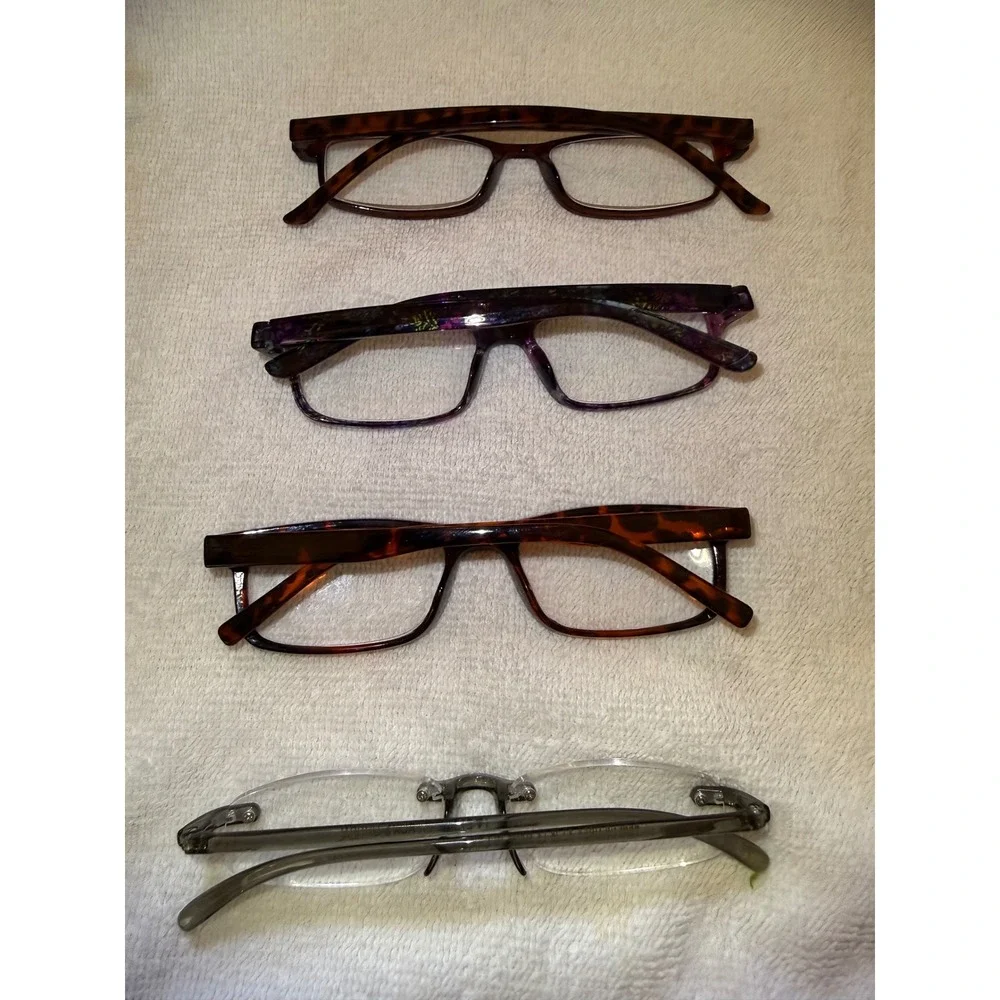 Foster Grant & Other Reading Glasses‎ Women Mixed Lot 8 Pairs Tortoise +2.00